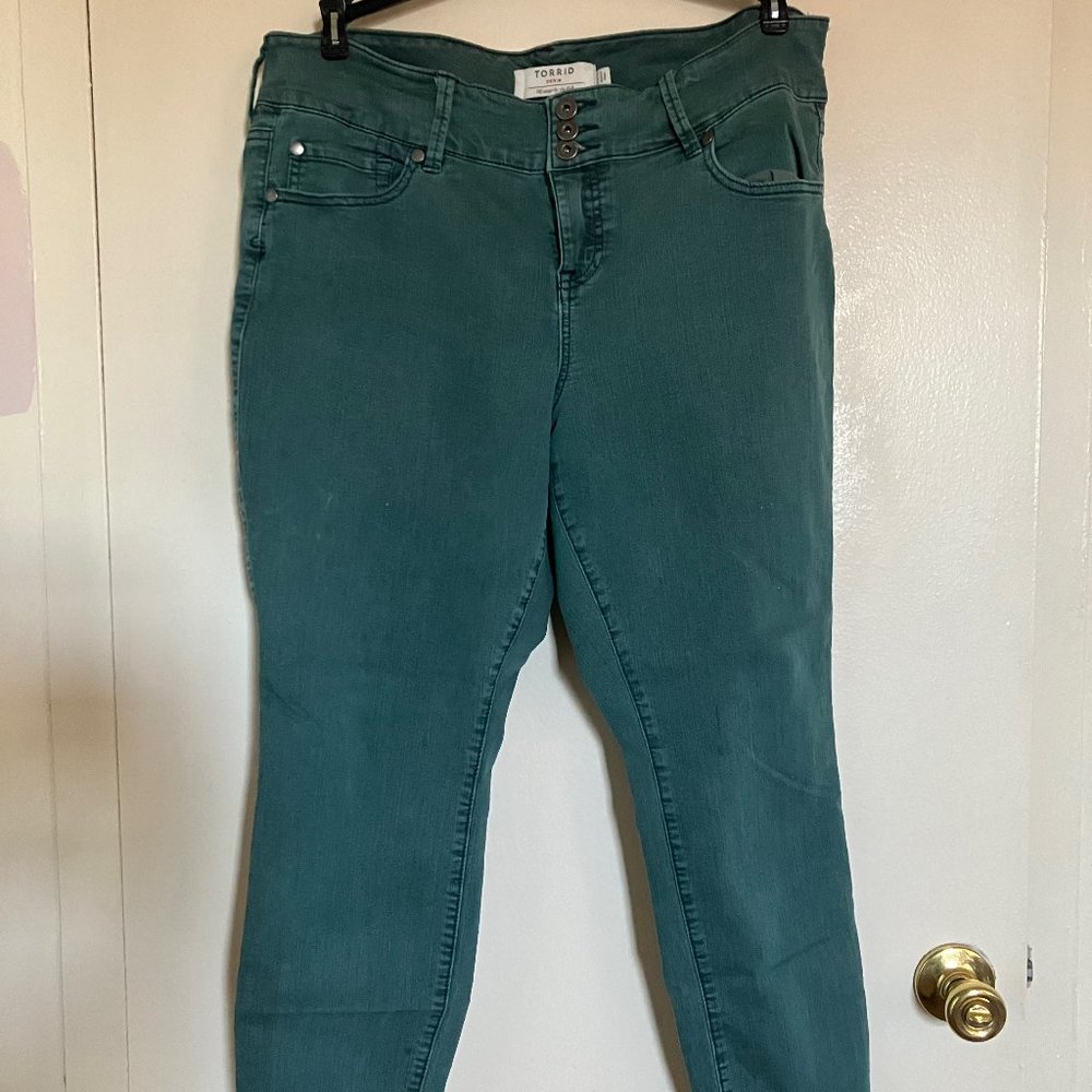 Torrid Jegging Teal Wash Size 18 Short